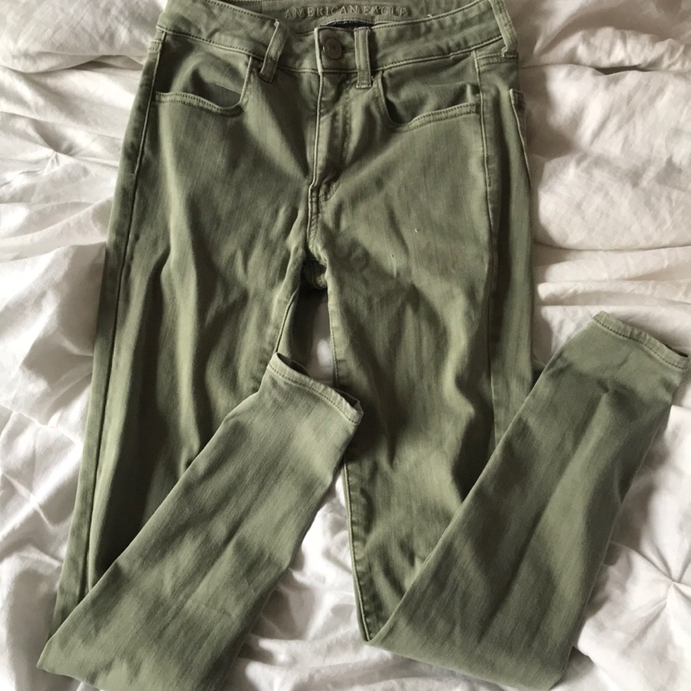 american eagle green jeans